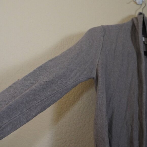 Vintage Benedetta B Grey Merino Wool Cashmere Cardigan S Minimalist drapey - Picture 3 of 8